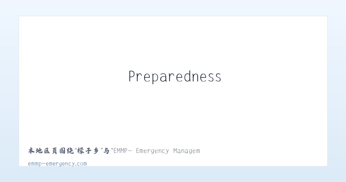 沙兰镇 - EMMP- Emergency Management Methodology Partners - Emergency Preparedness, Crisis Management, Training — 主图